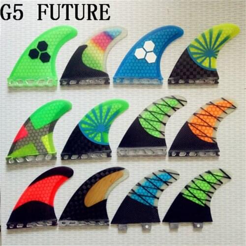 Micfin Future Fins Honeycomb Carbon fiberglass Surfboard red fins three fins Medium size pranchas de surf quilhas future fin