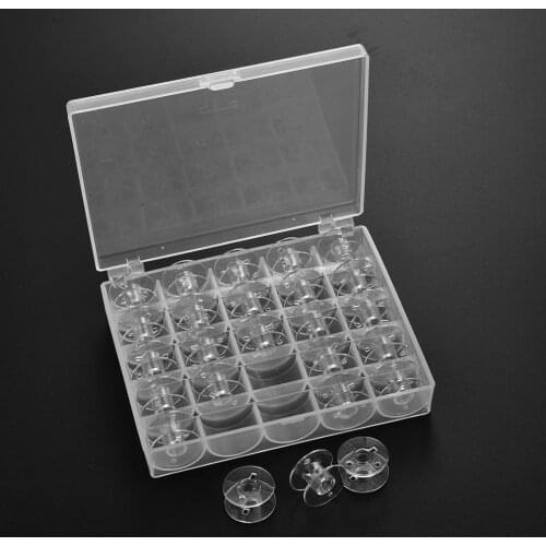 3/25/36pcs Bobbins Box Set Sewing Box Bobbin Case Stitch Machine Spools Sewing Supplies Storage Box For Sewing Tools Accessories