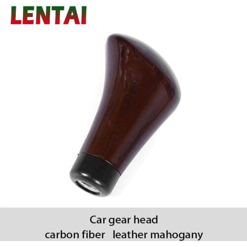 LENTAI NEW 1PC Carbon Fiber Car Gear Knob Shift Lever Cover For Renault Megane 3 Duster Captur Chevrolet Cruze Aveo Captiva