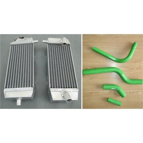 New L&R Performance Aluminum Universal Radiator & Hose For KAWASAKI KX250F KXF250 KX 250 F 04 05 2004 2005