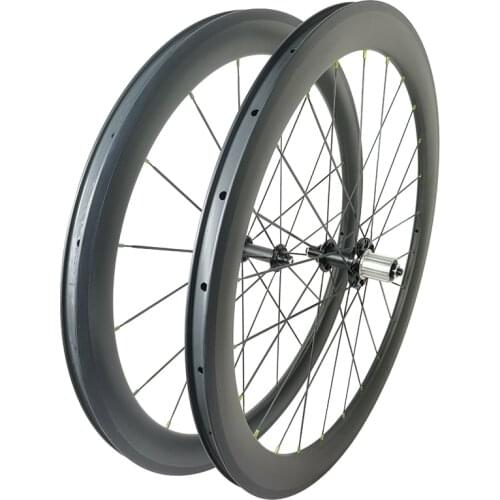 1500g all road gravel 55mm carbon wheelset 700c clincher rim brake 25mm wide 2:1 wheels Powerway R51 HG 8-11s XDR 12s UD 3K 12K