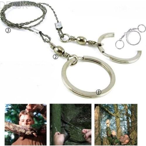 Wire Saw Outdoor Practical Emergency Survival Gear Tools Bushcraft Camping Saws Portable Tool Line Four Strands Stainless Steel