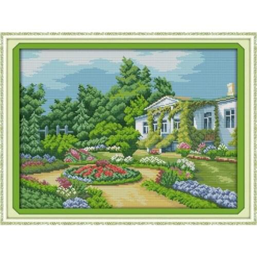 Beautiful homeland(4) cross stitch kit 14ct 11ct count printed canvas stitching embroidery DIY handmade needlework