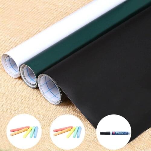 Self-Adhesive Blackboard Sticker Removable Chalkboard Message Board Wall Decal Sticker for Office Home School Supplies 60x200cm