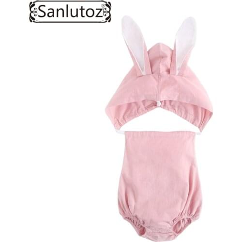 Sanlutoz Cotton Baby Bodysuit Newborn Baby Girl Clothes Cute Summer Bodysuit for Baby Girls Fashion New Style