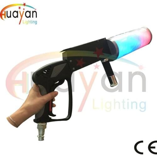 Stage Effect LED Co2 Jet Co2 Machine Gun LED Effect With 3M co2 Hose For Co2 Equipment DJ Lighting DJ Cannon RGB 3 IN1