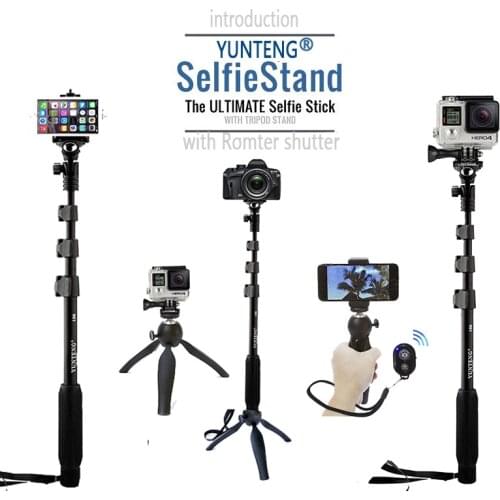 Self Handheld Monopod Remote Shutter Bluetooth Tripod Camera Photo Selfie Stick For Sony For Iphone For Huawei For Samsung