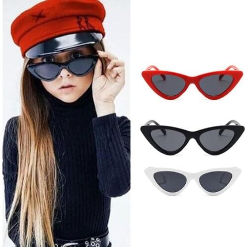 2019 Cat Eye Kids Sunglasses Fashion Brand Child Sun Glasses Anti-uv Baby Sun-shading Girl Boy Sunglass