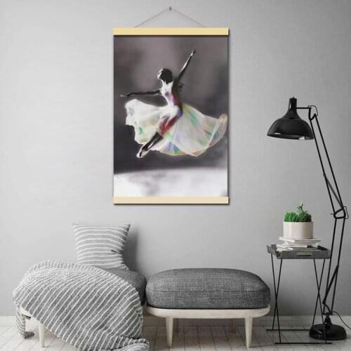 Modern Minimalist Beauty Dancer Oil Canvas Painting Nordic Decoration Home Art Posters and Prints Wall Pictures for Girl Bedroom