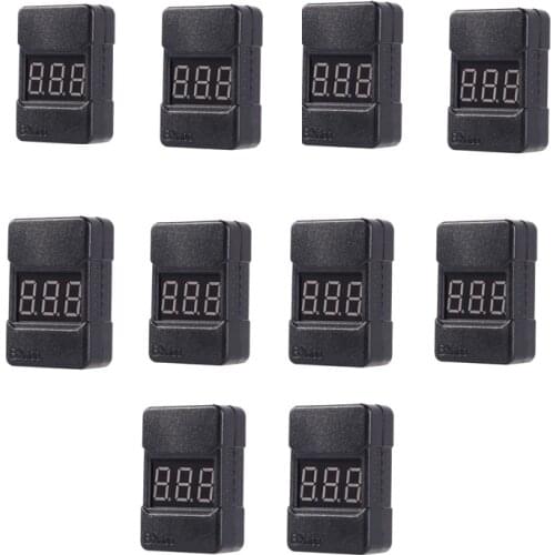 BX100 1-8S Lipo Battery Voltage Tester/ Low Voltage Buzzer Alarm/ Battery Voltage Checker with Dual Speakers