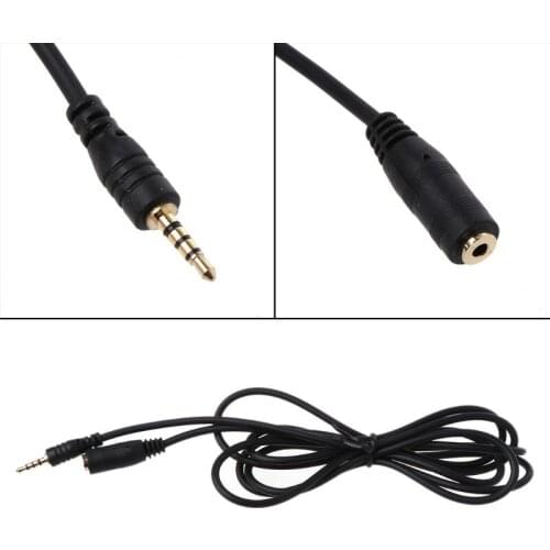 150cm 2.5mm Male to Female Jack Extension Audio AUX Cable Cord for Smartphone 2.5mm earphone