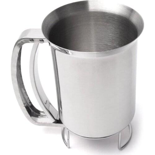 Stainless Steel Cupcake Waffle Batter Funnel Pancake Dispenser Cream Separator-ABUX