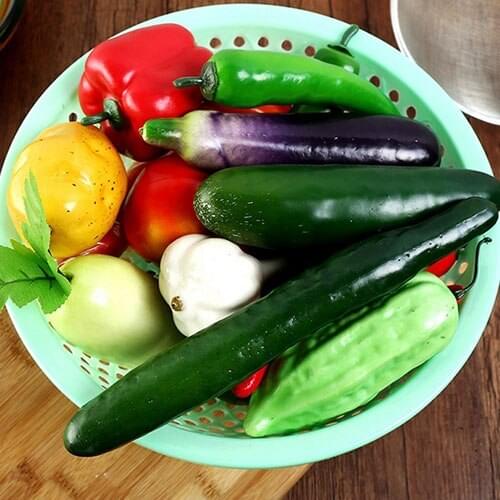 1Pcs Mini Simulation Plastic Kitchen Food Fruit And Vegetables Artificial Kitchen Toys For Children Pretend Play Toy Sets