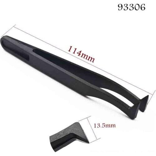 10pcs Anti-static Carbon Fiber Tweezers Hand Tool Plastic Pointed Flat Elbow Round Plastic Precision Tweezer Repair Tools