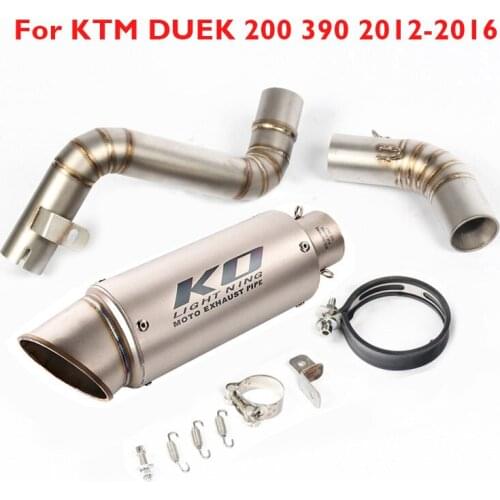 51mm Motorcycle Exhaust System Escape Muffler Pipe Modified Connector Tube Pipe for KTM DUKE 200 390 2012-2016