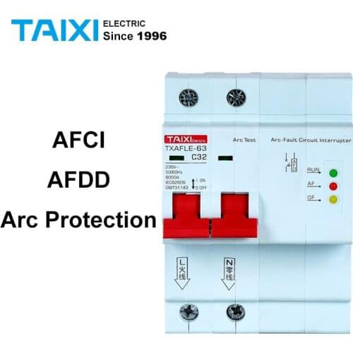 AFCI Arc Fault Circuit Breaker Interrupte AFDD Arc Protector Detector 1P+N 16A 220V 110V MCB