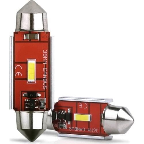 Festoon C5W C10W LED Bulbs Canbus 31MM 36MM 39MM 41MM CSP 1860 NO ERROR Car Interior Dome Light Reading Light White 12V