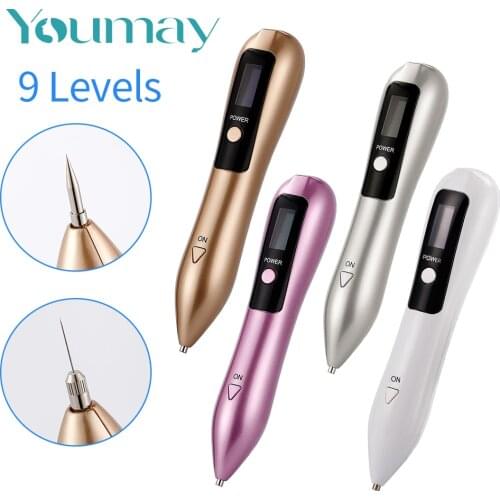 Youmay Laser Plasma Pen Mole Removal Dark Spot Remover LCD Skin Care Point Pen Skin Wart Tag Tattoo Removal Tool Beauty Care