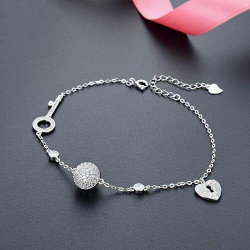 Fashion Bracelet For Women Genuine 925 Sterling Silver Bracelet Jewelry Accessories Anniversary Gift For Lady Party Decoration