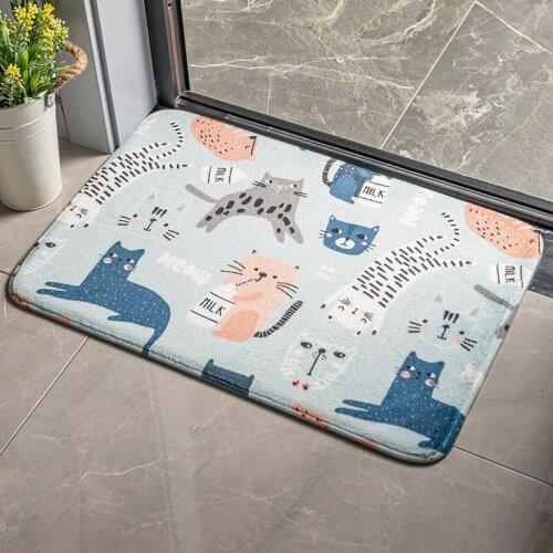 Cartoon door mat door mat carpet bedroom outdoor door mat bathroom non-slip mat household absorbent foot mat welcome mat
