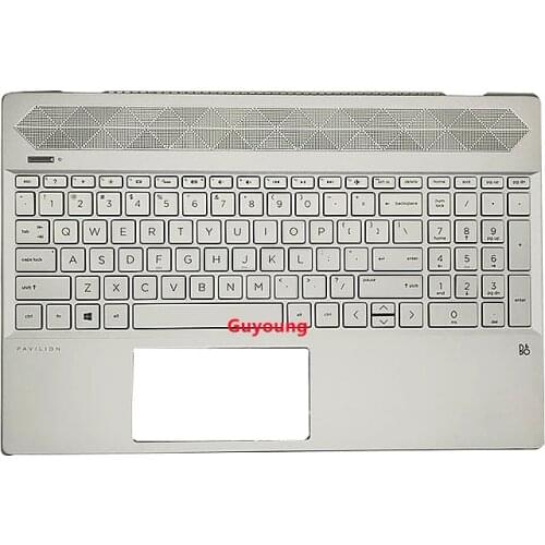 95% new Top Cover Upper Case For HP Pavilion 15-CS 15CS Palmrest With Backlit Keyboard Sliver L24752-001