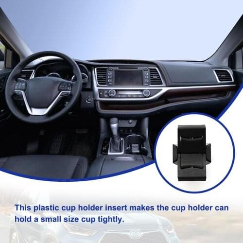 1Pc Plastic Black Car Front Center Console Cup Drink Holder Insert Drink Divider For Toyota Camry Highlander Prado LC120 LC150