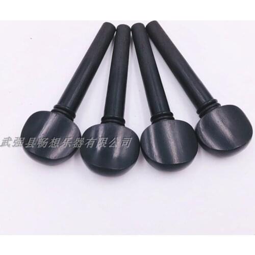 20pcs (5 Sets) Natural Ebony violin pegs 4/4,Musical instrument part