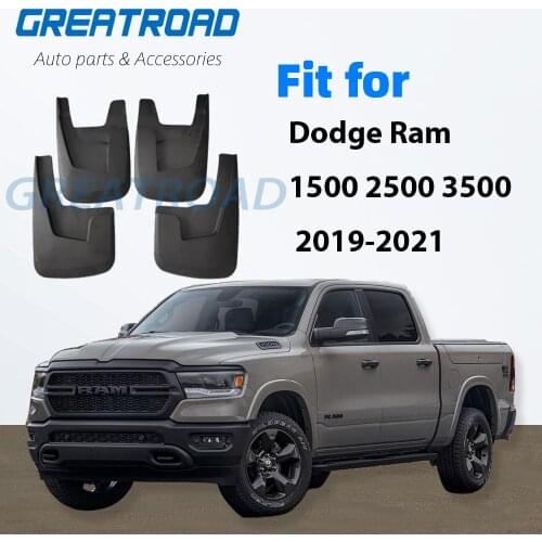 For Dodge Ram 1500 2500 3500 2019 2020 2021 4PCS Brand New Splash Guar Mud Guards Mud Flaps Fender Car Styling Auto Accessories