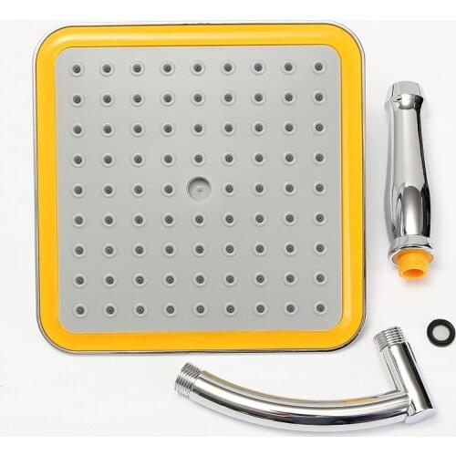 9 inch Rainfall Shower Head Stainless Steel Ultra-thin Shower Heads Chrome Finish Square Rain Shower