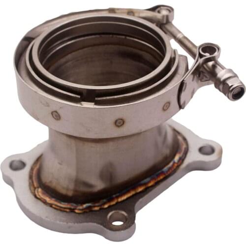 CT26 Downpipe Turbocharger Flange stainlesssteel 2.5"Outlet V-Band forToyota