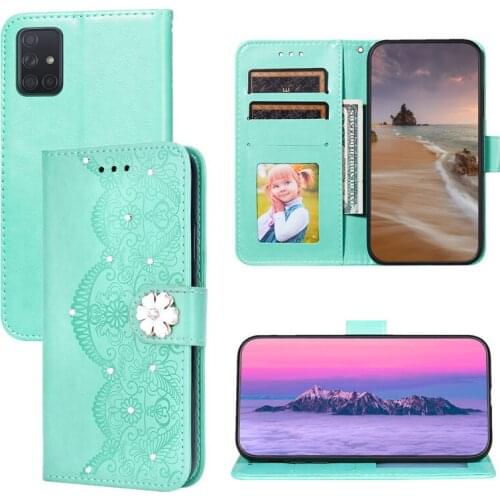 Flower Leather wallet cover Flip Book For Samsung Galaxy Note 20 Ultra S20 FE 5G A51 A71 9 10 Plus A21S M30s A50 A42 Phone Case