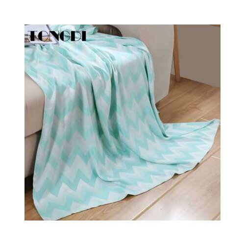 TONGDI Children Cool Soft Airtight Bamboo Fiber Blanket Towel Luxury For Summer Couch Cover Bed Machine Wash Sofa Bedspread