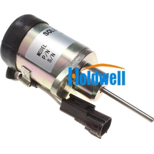 For Kubota V2203 Carrier Transicold CT4 Engine Fuel Shutoff Solenoid 25-38773-00