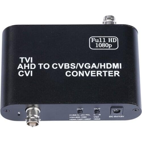 1080P AHD/CVI/TVI to CVBS HDMI VGA Converter