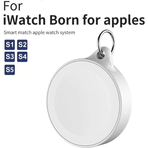 Magnetic Wireless Charger Pad with Easy and Carry Keychain for Apple Watch Series 1 2 3 4 5 Portable Docks 38mm 40mm 42mm 44mm