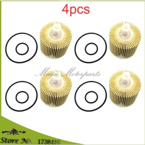4pcs Oil Filter For 2007-2017 LEXUS RX350 RX450H TOYOTA 04152-YZZA1 Scion Avalon Camry Highlander Venza