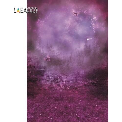 Dreamy World Shiny Star Grass Butterfly Garden Baby Birthday Party Scenic Photo Backdrops Photography Backgrounds Photo Studio