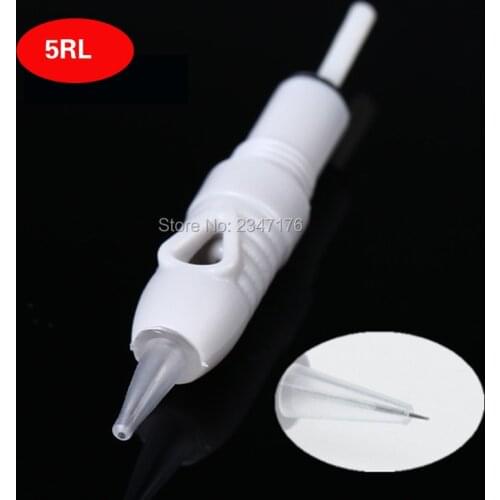 50pcs #5RL micro needles permanent makeup machine liberty needles for Device Eyebrow lips eyeliner tattoo needles