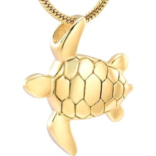 Sea Turtle Cremation Jewelry for Ashes Necklace Keepsake Memorial Urns Pendant Jewellery for Pets/Human