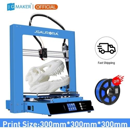 JGMAKER New A1 3D Printer Kit Large Print Size 300x300x300mm Alloy Extruder Power Failure Resume Printing impresora 3D JGAURORA