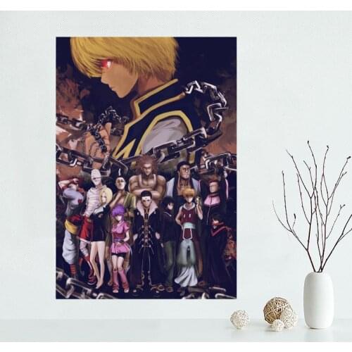 New arrival Custom Hunter x Hunter Anime Canvas Painting Poster Cloth Silk Fabric Wall Art Poster for Fashion Home Decor