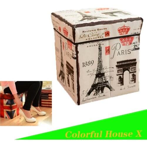 Collapsible Storage Box Organizer Jewelry Case Multifunctional Stowed Stool Large-Capacity Non-Woven Fabric Storage Container