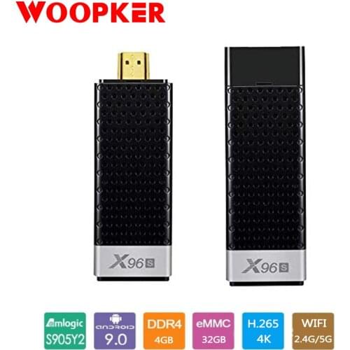 TV Stick Android 9.0 TV Dongle 4GB 32GB Amlogic S905Y2 Quad Core 2.4G 5GHz Wifi BT4.2 1080P H.265 HD 4K TV Receiver
