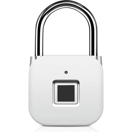 USB Rechargeable Lock Anti-Theft Security Keyless Smart Fingerprint Lock Fingerprint Padlock for Door Luggage Case Bag