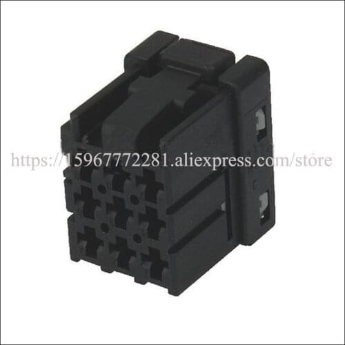 10SET car Male female wire 9 pin connector automotive Plugs socket Fuse box Wire harness Soft include 9pcs terminals 1-968307-2