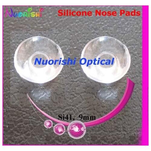 100/500/2000pcs Si41 Round Shape Push In Silicone Nose Pads 9mm Eyeglass Eyewear Glasses Accessories Free Shipping