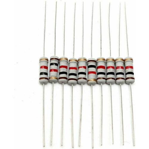 200pcs 1W Carbon Film resistor 5% 10 ohm-1M ohm Resistance Assortment Kit