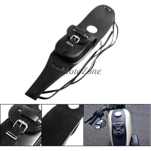 Motorcycle Accessories Parts Leather Tank Chap Cover Panel Pad Bib Bra Bag Suit For Harley Sportster 883 1200 48 Black