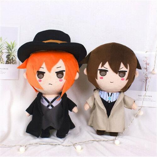 Bungo Stray Dogs Dazai Osamu Nakahara Chuya Plush 30cm Doll Toy Stuffed Clothes Cute Cos Gift
