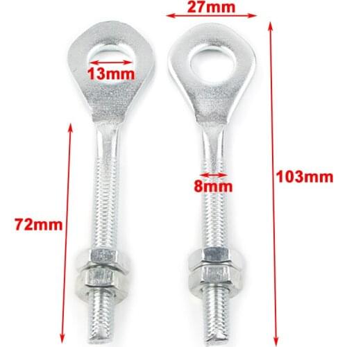 Motorcycle Chain Axle Tensioner Adjuster Tightener For 50cc 70cc 90cc 110cc 125cc Dirt Bike ATV